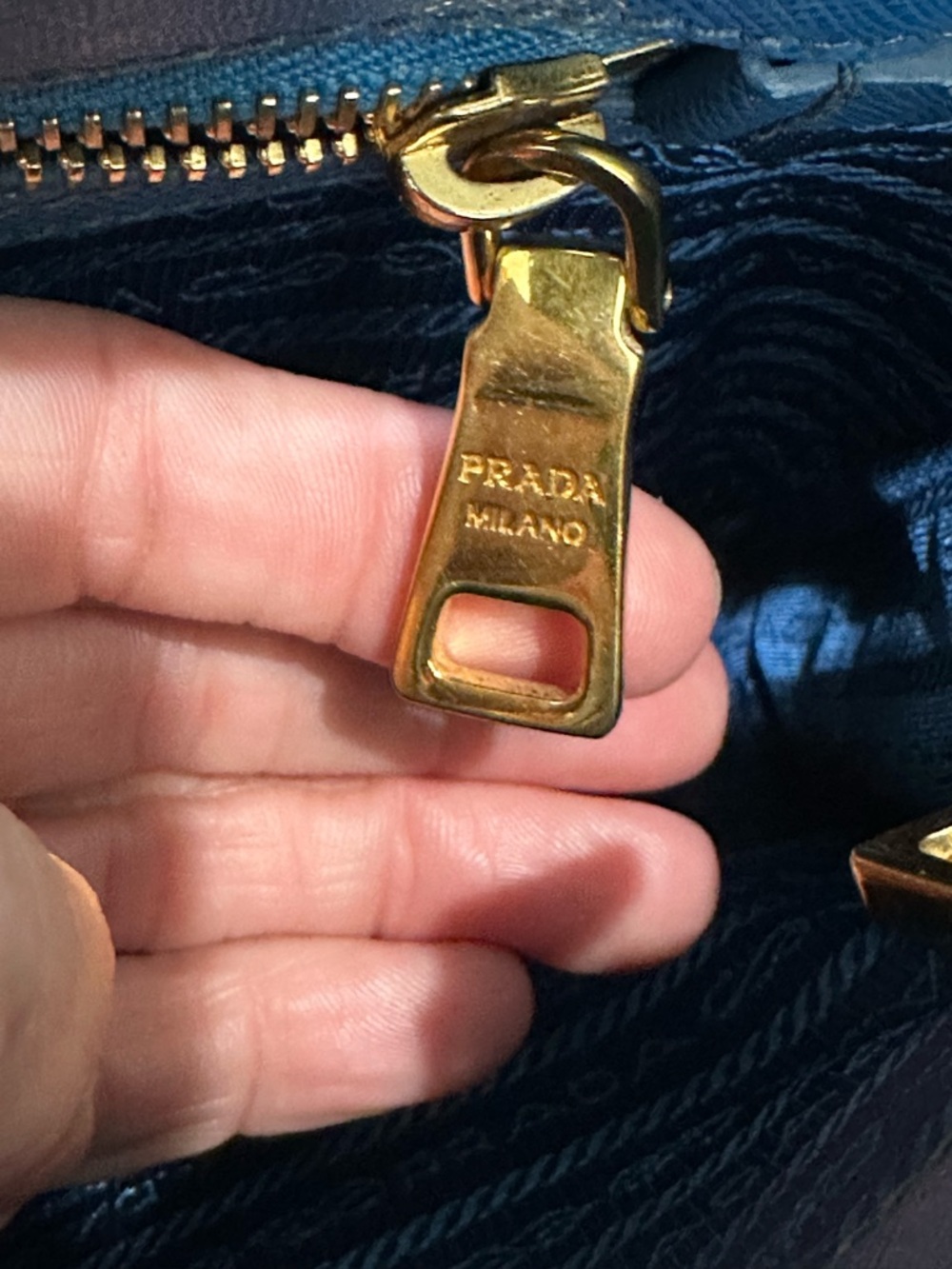 Prada Cobalto Saffiano Lux Galleria Double Zip Tote (C5) - Picture 11 of 17